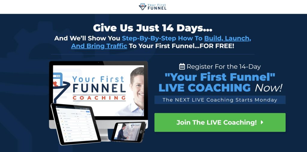 Free 30 day trial to Click Funnels